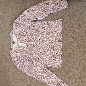 Ann Taylor's Puff Sleeve Floral print Top